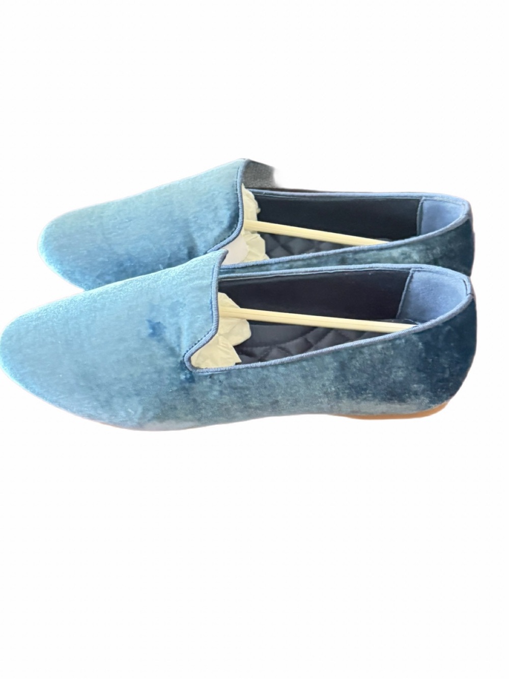 New In Box-  Birdies! Womens Size 9, perfect beautiful blue loafer "Ocean" - Picture 4 of 12